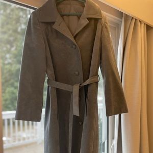 Vintage dusty blue trench